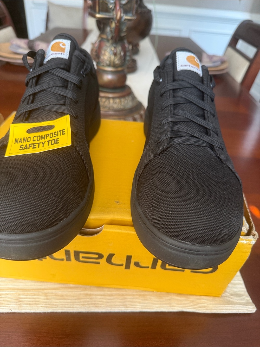 Carhartt Men's Black Low-Top Nano Composite Toe Sneakers